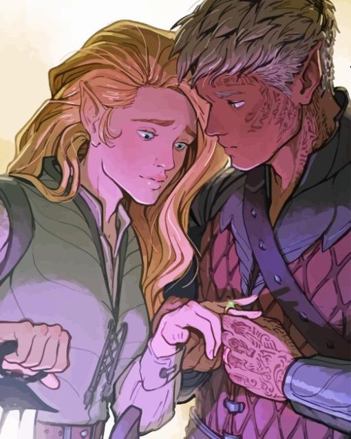 Aelin and Rowan Diamond Painting