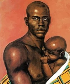 African father and child Diamond Painting