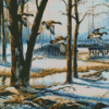 April Snow Terry Redlin Diamond Painting