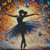 Butterfly Ballerina Girl Diamond Painting