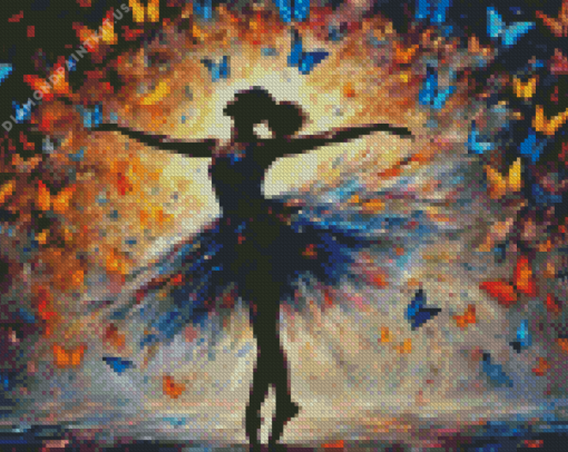 Butterfly Ballerina Girl Diamond Painting