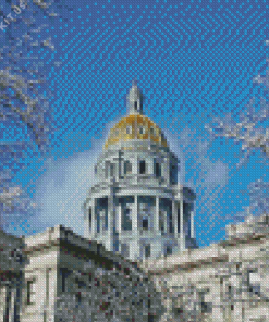 Colorado State Capitol Denver Diamond Painting