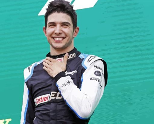 Esteban Ocon Diamond Painting