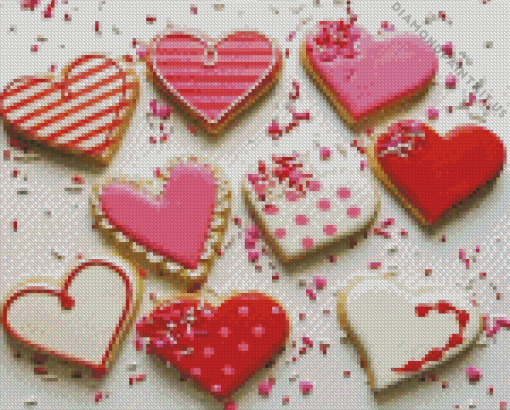 Heart Biscuits Diamond Painting