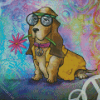 Hippie Dog Diamond Painting