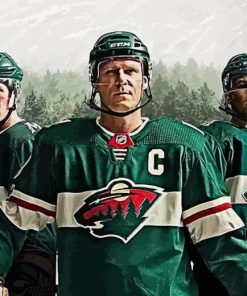 Minnesota Wild Hockey Players Diamond Painting