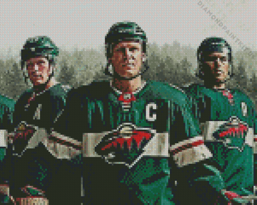 Minnesota Wild Hockey Players Diamond Painting