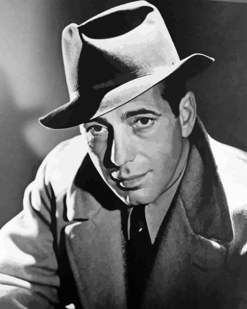 Monochrome Bogart Humphrey Diamond Painting