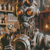 Steampunk Robot Diamond Painting