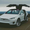 Tesla Model X Diamond Painting