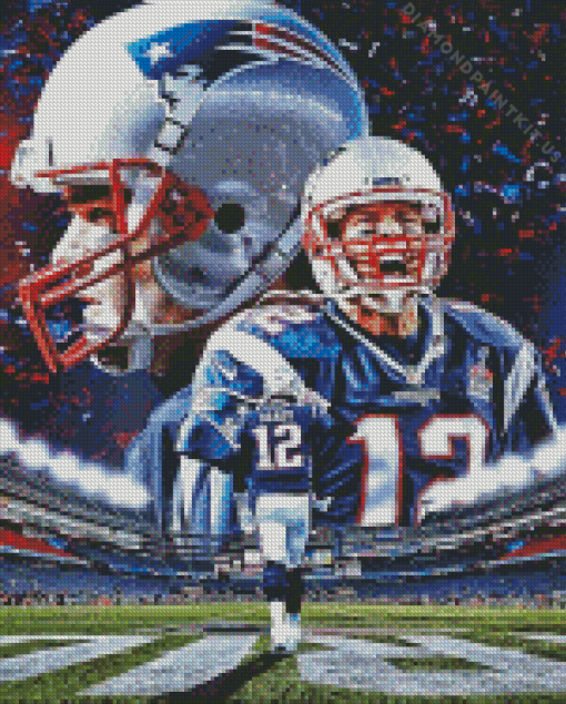 Tom Brady Patriot Diamond Painting