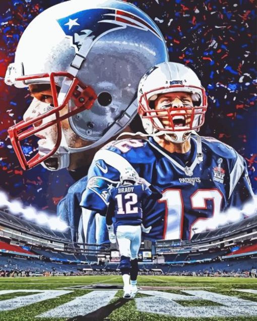 Tom Brady Patriot Diamond Painting