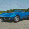 Blue 68 Corvette Diamond Painting