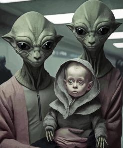 Alien Family Diamond Paintings
