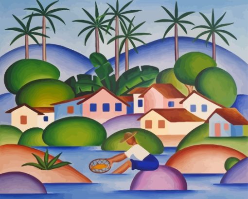 An Angler Tarsila Do Amaral Diamond Painting