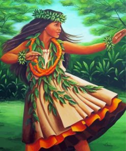 Beautiful Hawaiian Dancer Diamond Painting