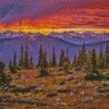 Colorado Estes Park at Sunset Diamond Painting