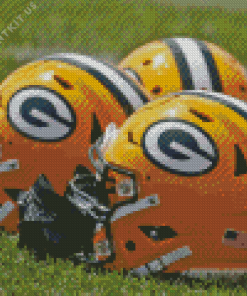 Green Bay Packers Helmets Diamond Painting