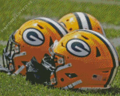 Green Bay Packers Helmets Diamond Painting