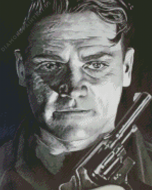 James Cagney With Gun Art Diamond Painting