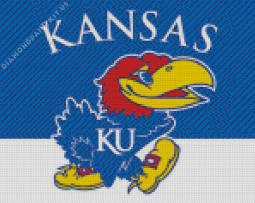 Kansas Jayhawks Team Logo Diamond Painting