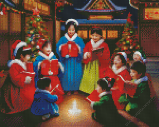 Korean Christmas children