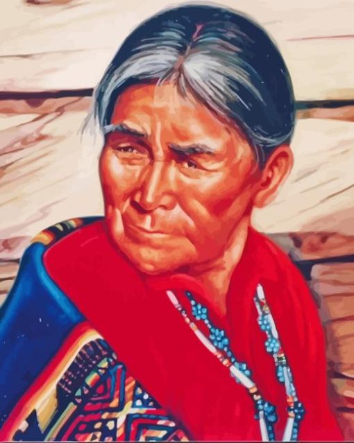 Old Navajo Woman Diamond Painting