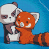 Panda and Fox Diamond Painting
