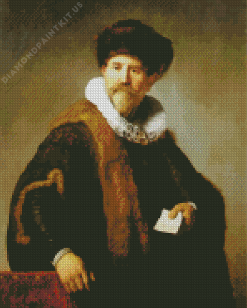 Portrait Of Nicolaes Ruts Rembrandt Art Diamond Painting