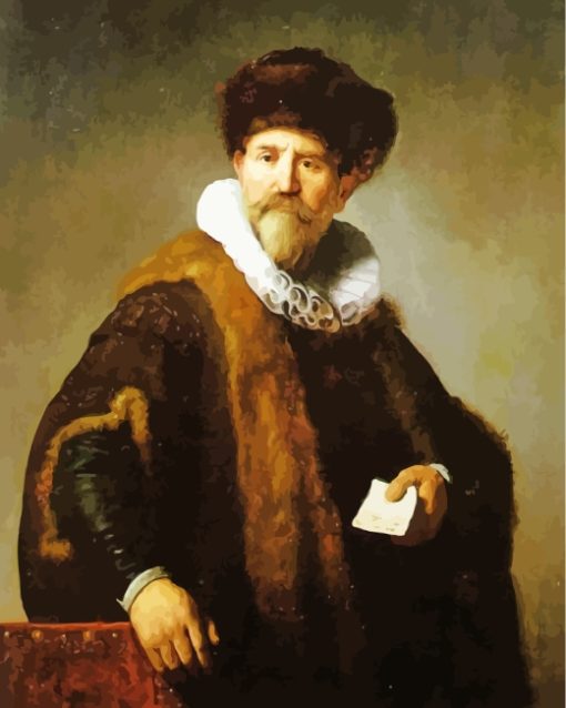 Portrait Of Nicolaes Ruts Rembrandt Art Diamond Painting