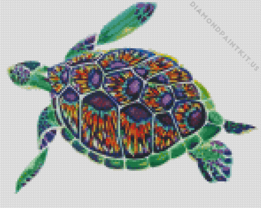 Ridley Sea Turtle Art Diamond Painting