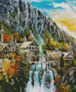 Rivendell Landscape Art Diamond Painting