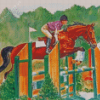 Steeplechase Horse Racing Diamond Painting