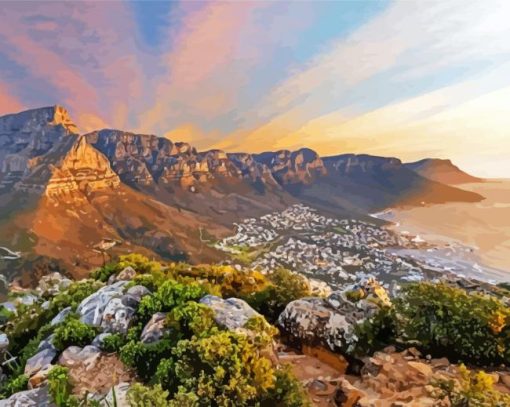 Tafelberg Table Mountain Diamond Painting