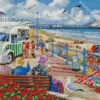 The Beach Town Diamond Painting