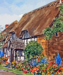 The Cotswold Cottage Thatch Diamond Painting