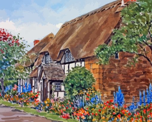 The Cotswold Cottage Thatch Diamond Painting