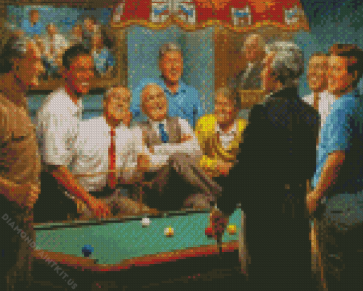 Us Presidents Poker Players Diamond Paintings