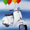 White Vespa Diamond Paintings