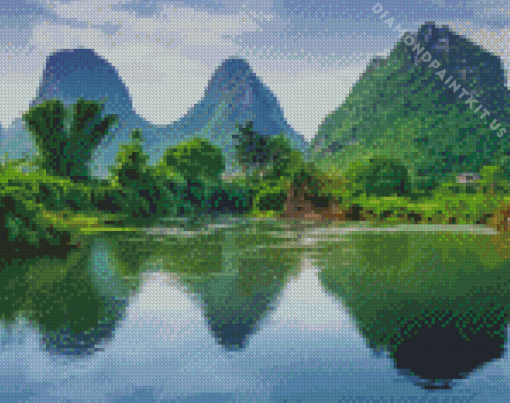 China Karst Mountains Nature Diamond Painting