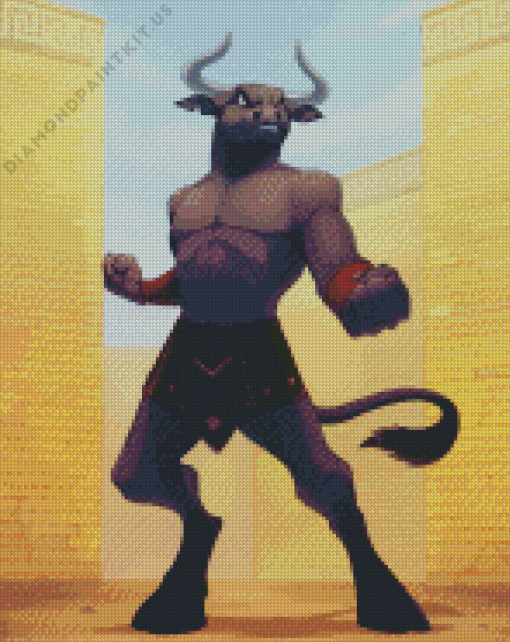 Cool Minotaur Diamond Painting