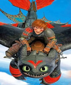 Dragon Toothless and Hiccup Diamond Painting