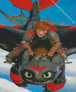 Dragon Toothless and Hiccup Diamond Painting