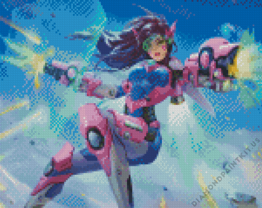 Dva Overwatch Art Diamond Painting