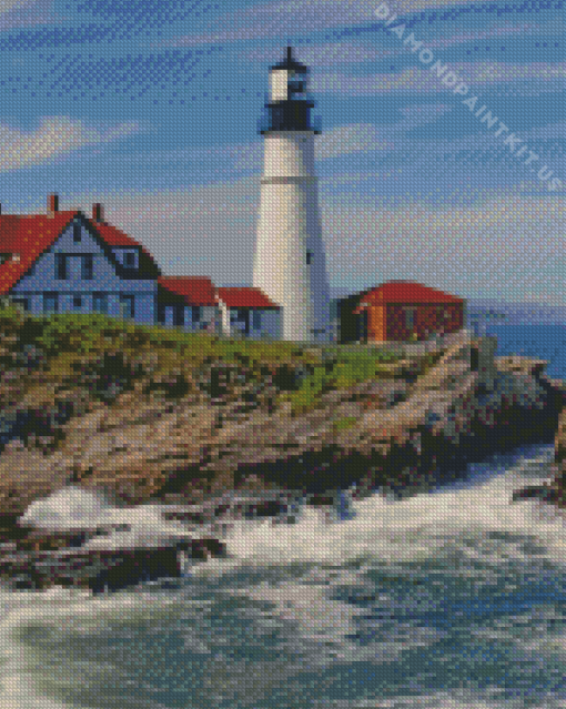 England Coast Lighthouses Diamond Painting