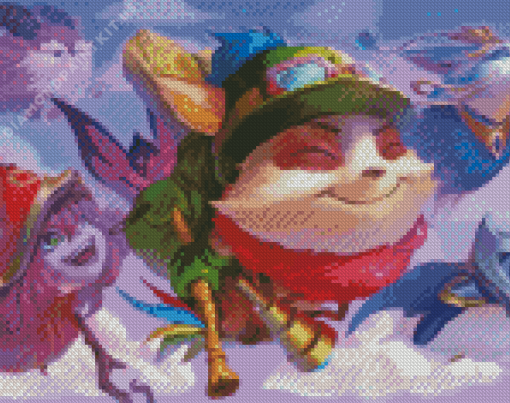 Flying Teemo Diamond Painting