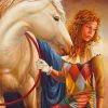 Girl and Horse Diamond Painting
