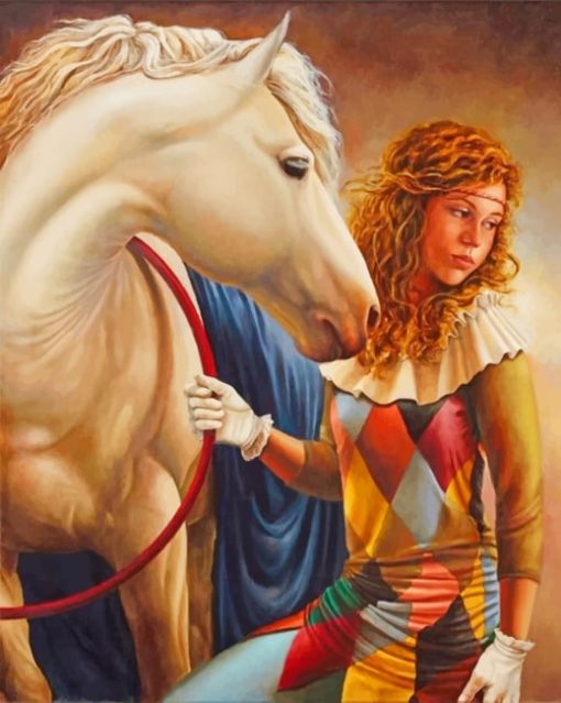 Girl and Horse Diamond Painting
