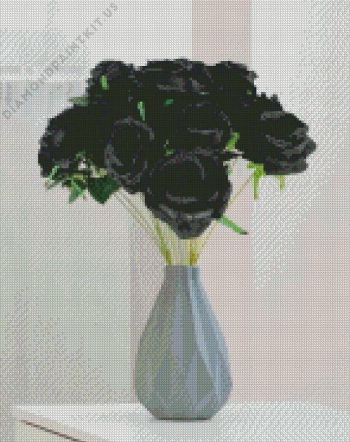 Gothic Flowers Vase Diamond Painting