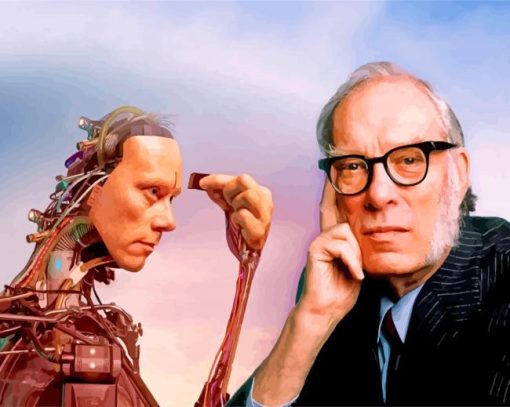 Isaac Asimov Robots Diamond Painting